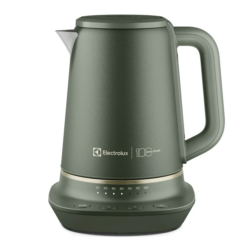 Chaleira Elétrica Electrolux 1,7L Verde Linha 100 anos Celebre Pausas (EKP75)