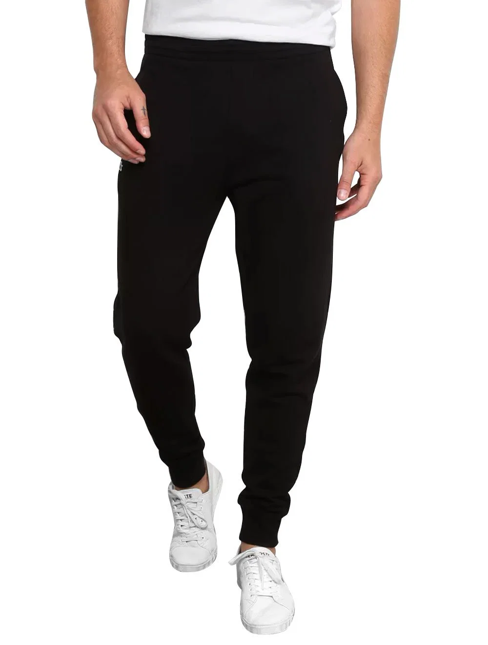 Calça Lacoste Masculina Moletom Sport Croco Icon Preta