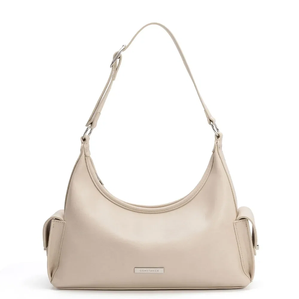 Bolsa Hobo Bolsos Laterais Bege