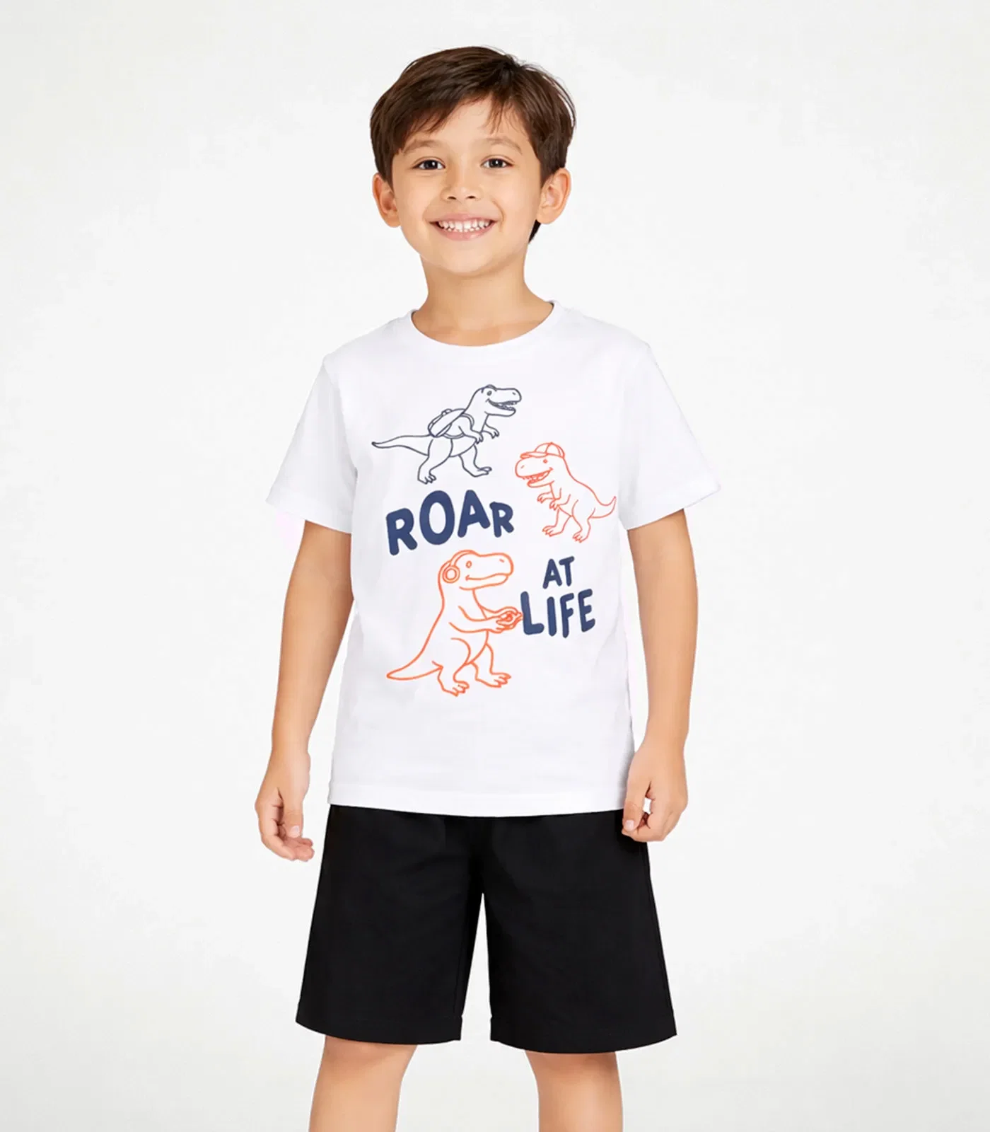 Conjunto Menino Camiseta E Bermuda Select Preto