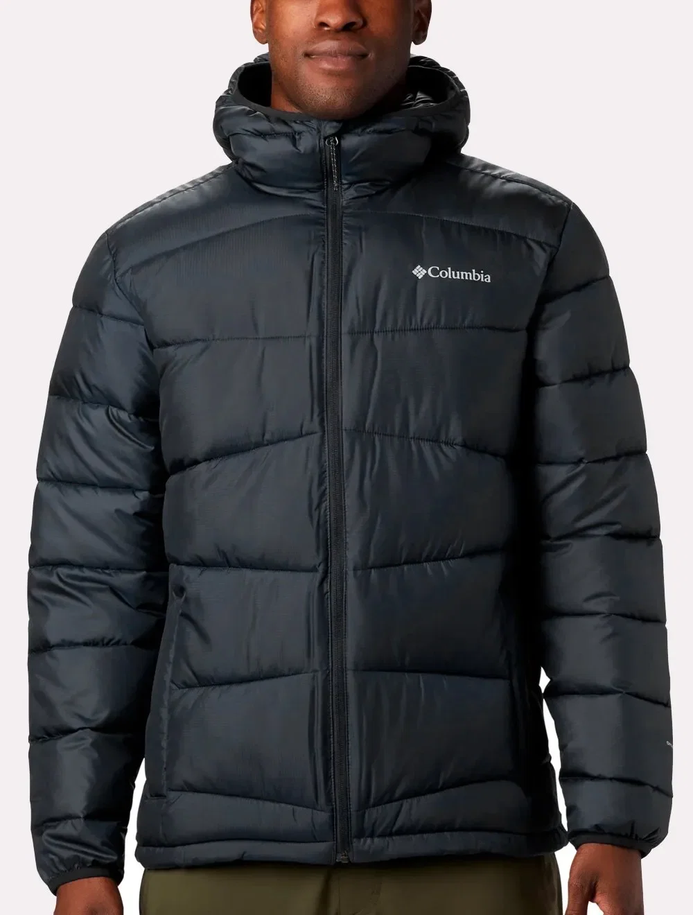 Jaqueta Columbia Masculina Fivemile Butte Hooded Preta — imagem 1