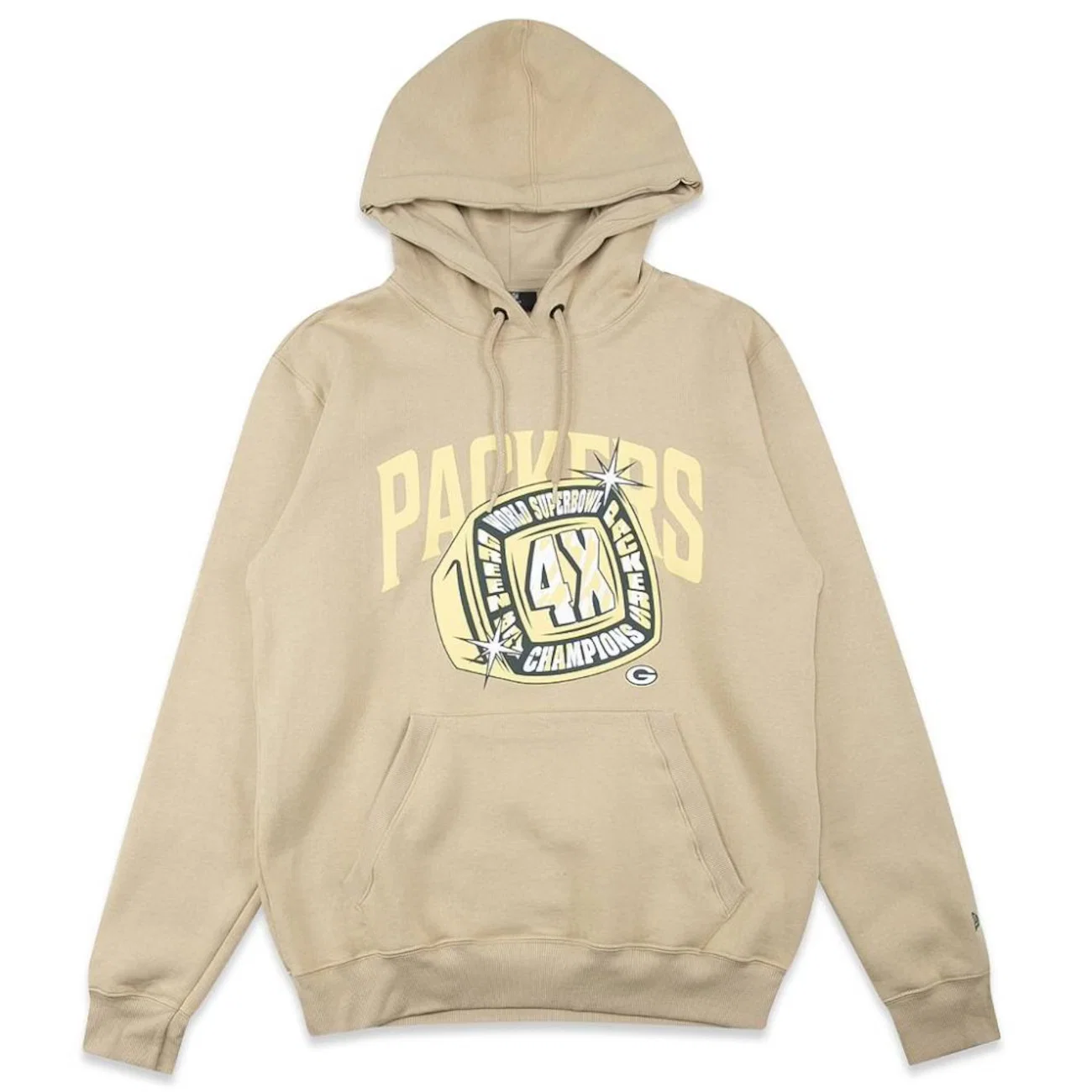 Blusão de Moletom Canguru Masculino New Era Green Bay Packers Core Programa — imagem 1