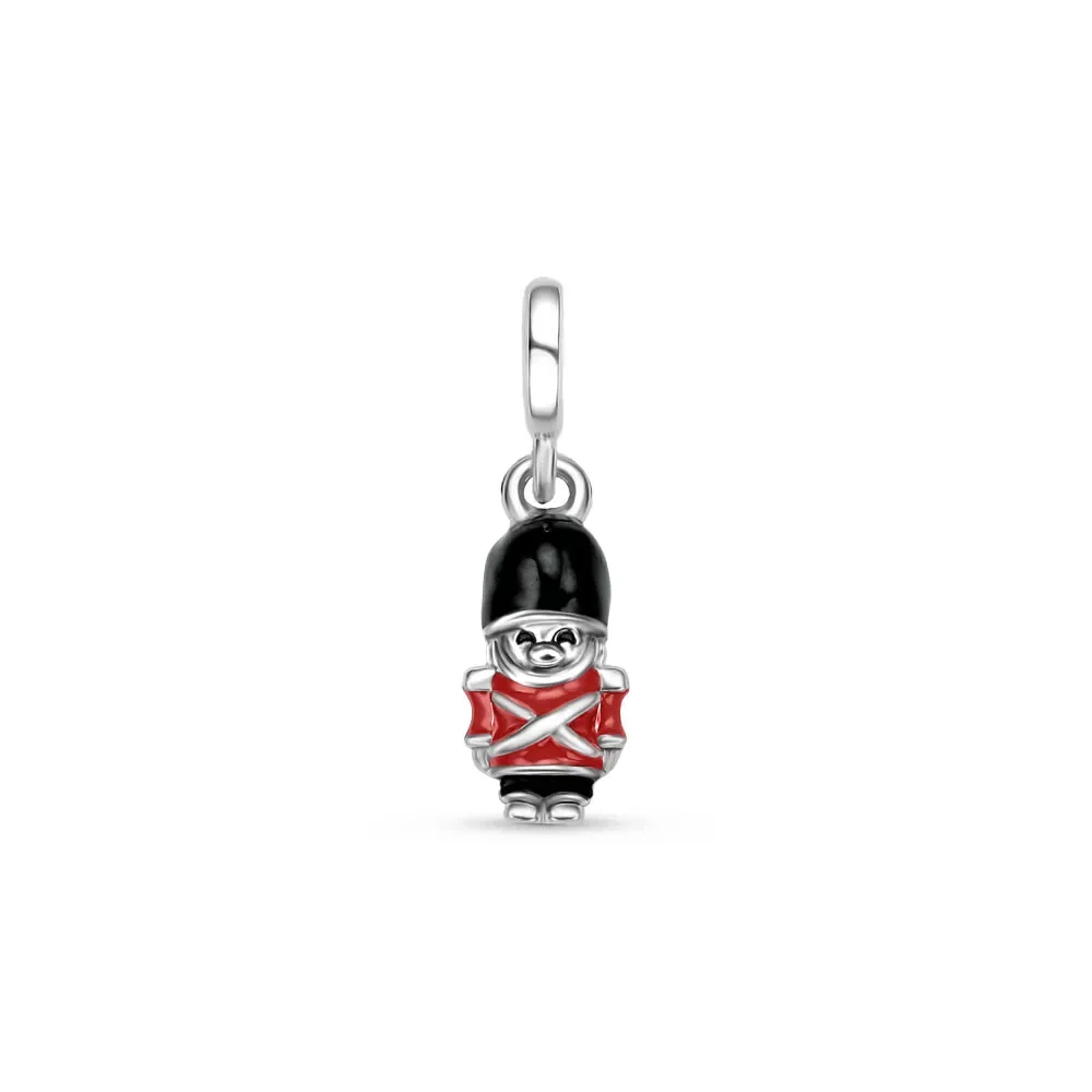 Pingente Life Viagem Soldado da Inglaterra em Prata 925 com Esmalte — imagem 1