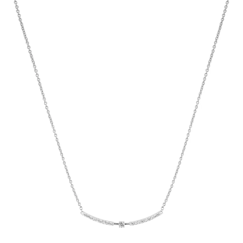 Colar Life Vênus em Prata 925 com Pedras Incolores, 50cm