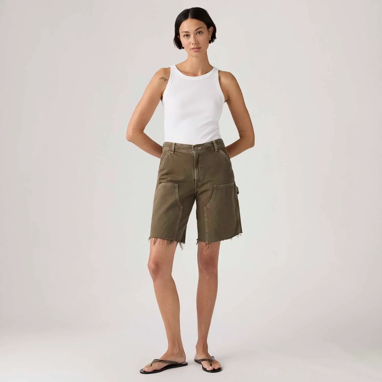Shorts Jeans Levi's® Baggy Dad Utility Marrom
