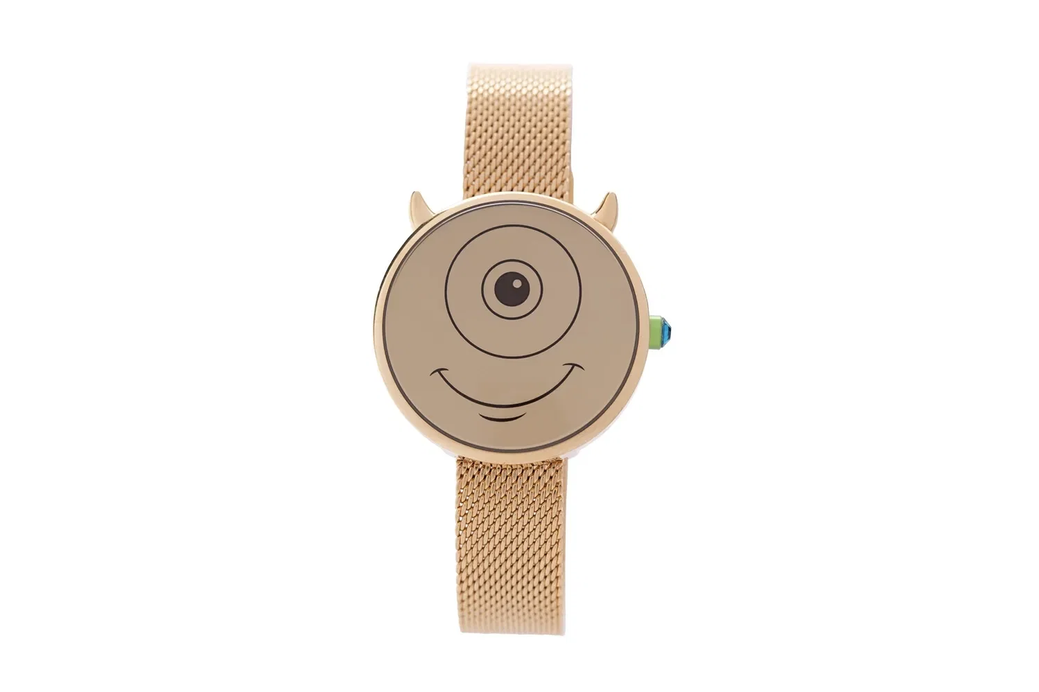 Relógio Digital Feminino Pixar Mike Wazowski Dourado — imagem 1