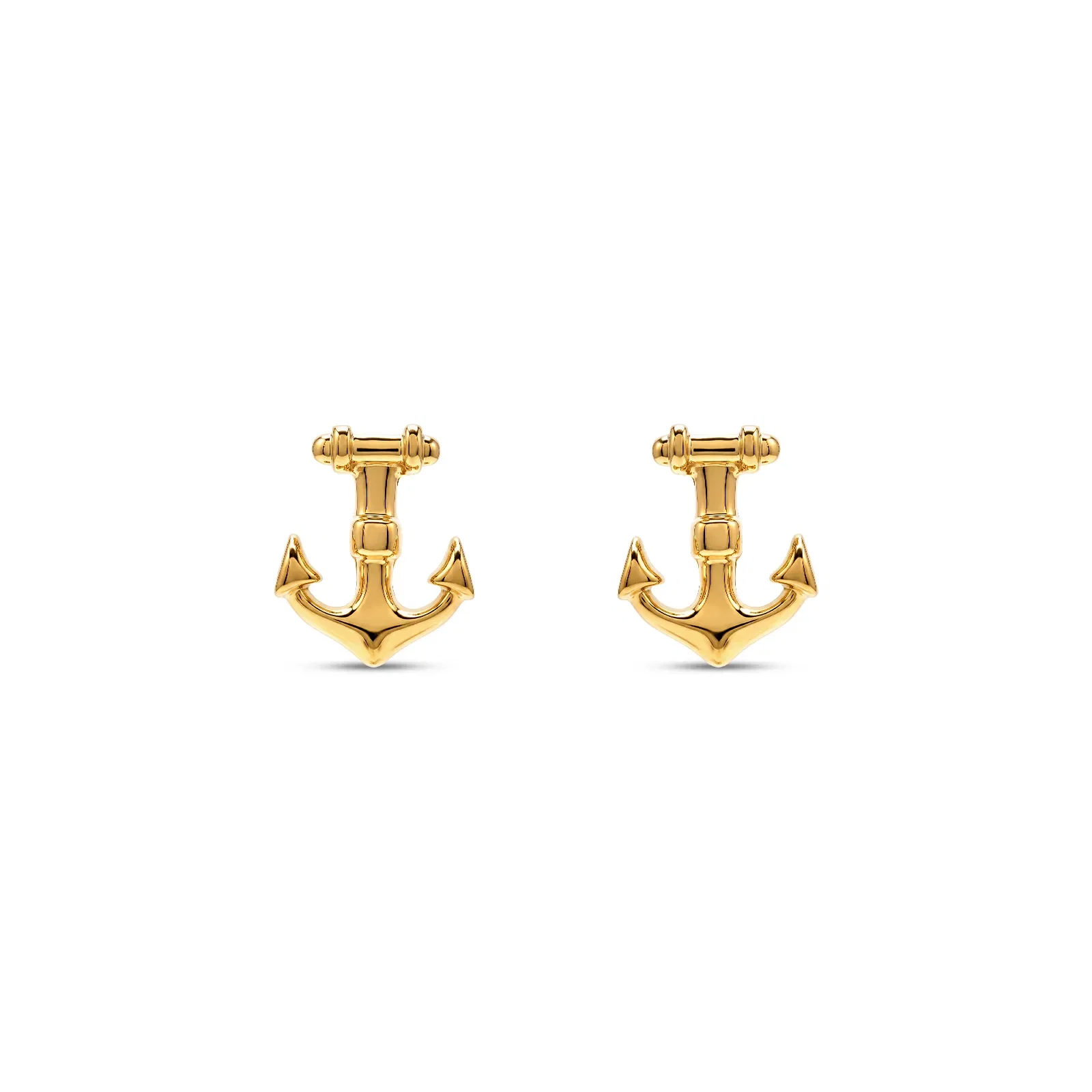Brinco Life Summer Ancora em Prata 925 com Banho de Ouro Amarelo 18k — imagem 1