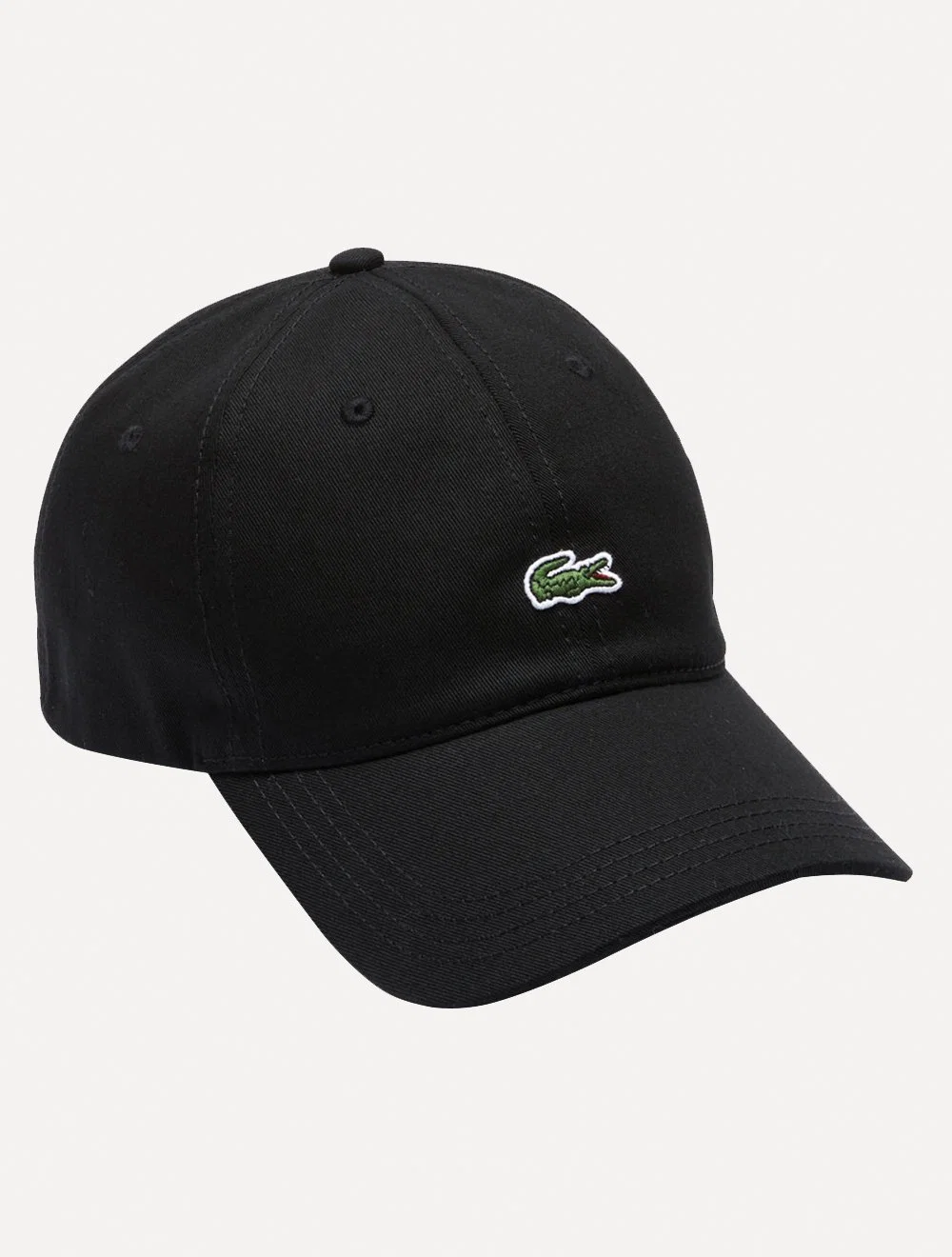 Boné Lacoste Masculino Casual Contrast Strep Logo Preto