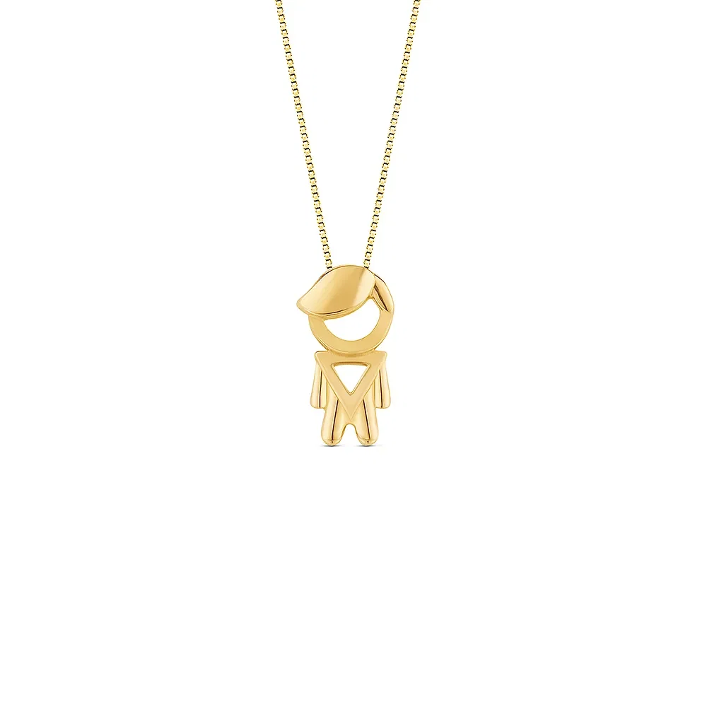 Pingente Menino em Ouro Amarelo 18k, 13.5mm — imagem 1
