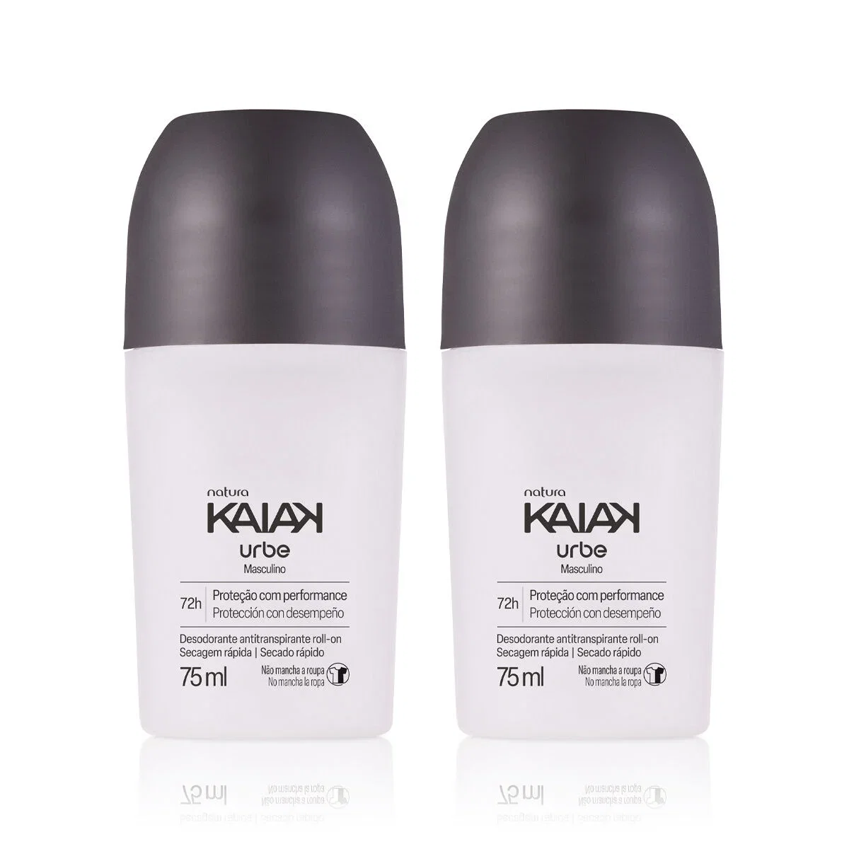 Kit Desodorante Antitranspirante Roll-on Kaiak Urbe Masculino 2 un de 75 ml