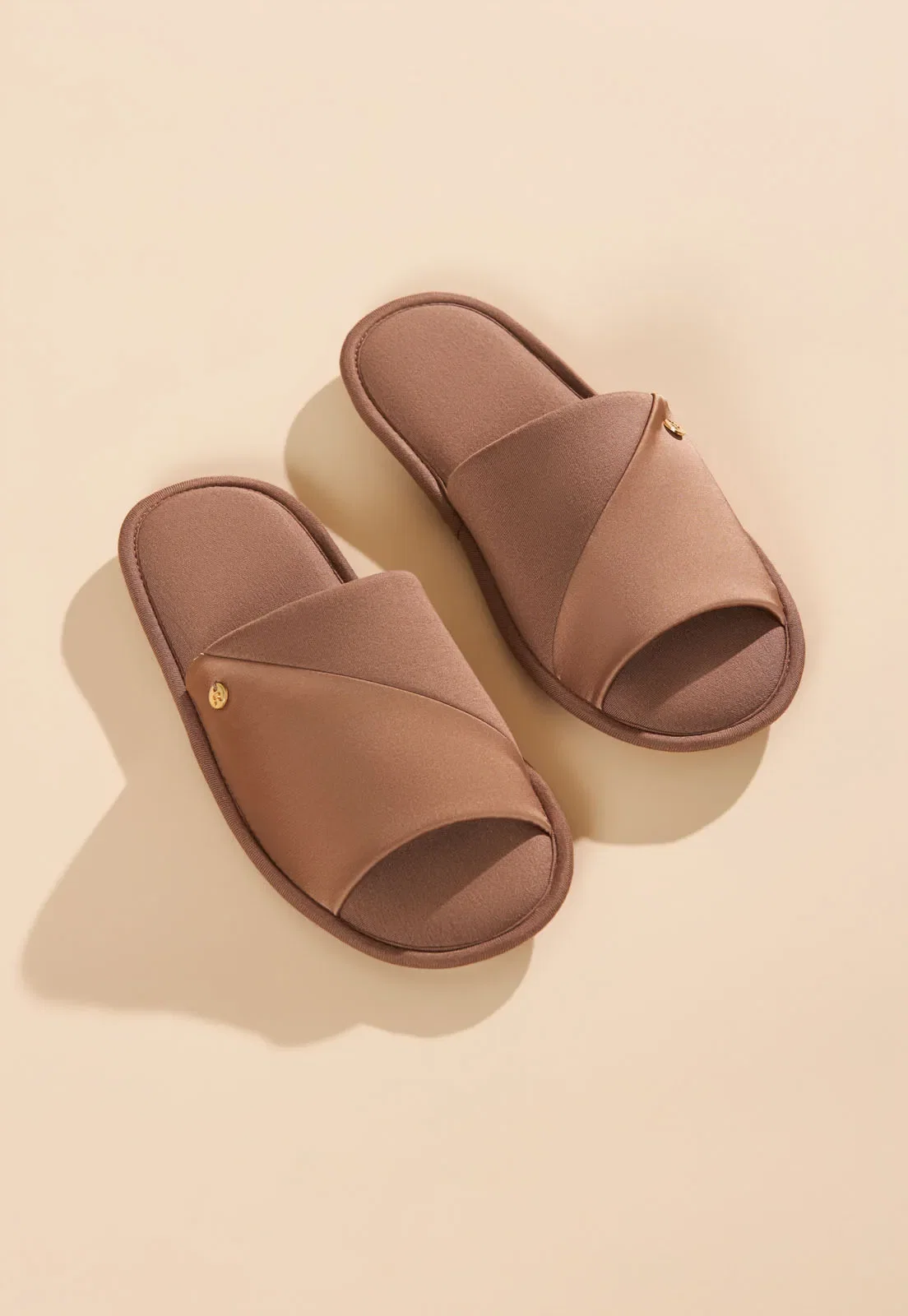Pantufa Aberta Viscose e Charmeuse Recco