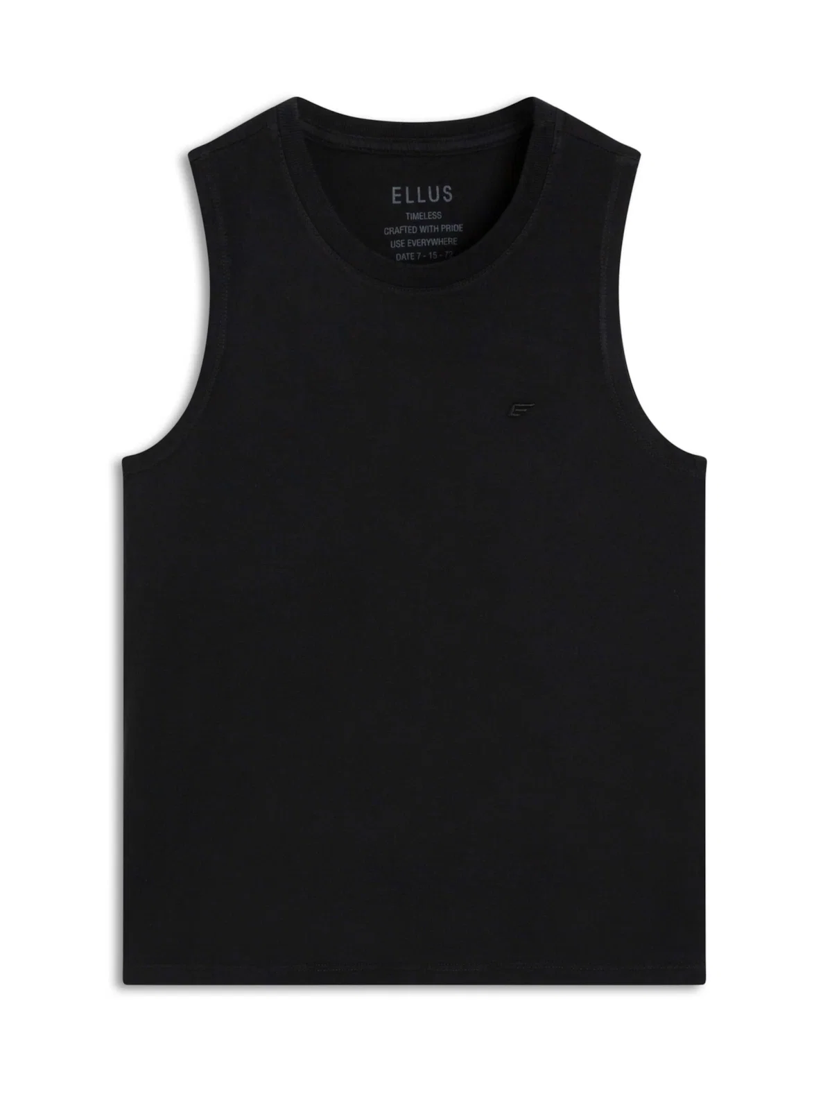 Regata Cotton Sleeveless Preto — imagem 1