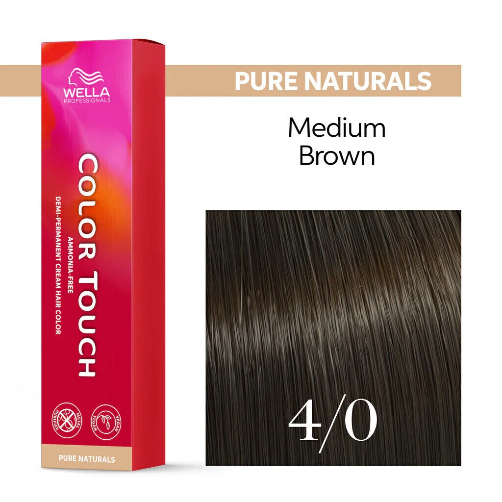 Tonalizante Wella Color Touch 4/0 Castanho Médio