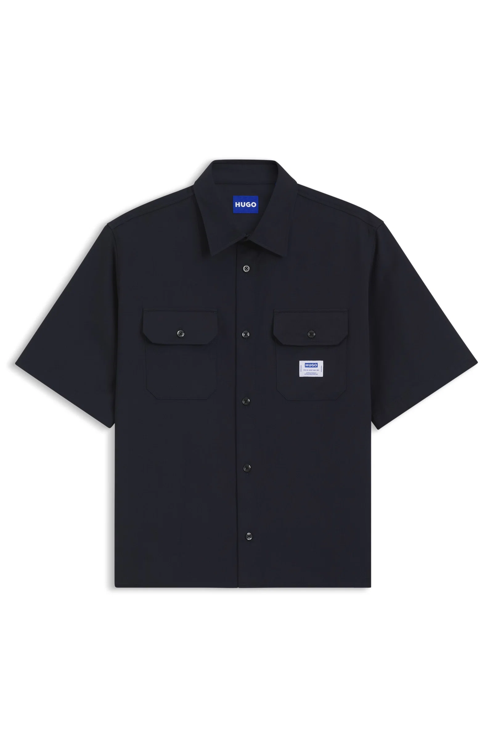 Camisa Oversized Fit Em Sarja De Algodão