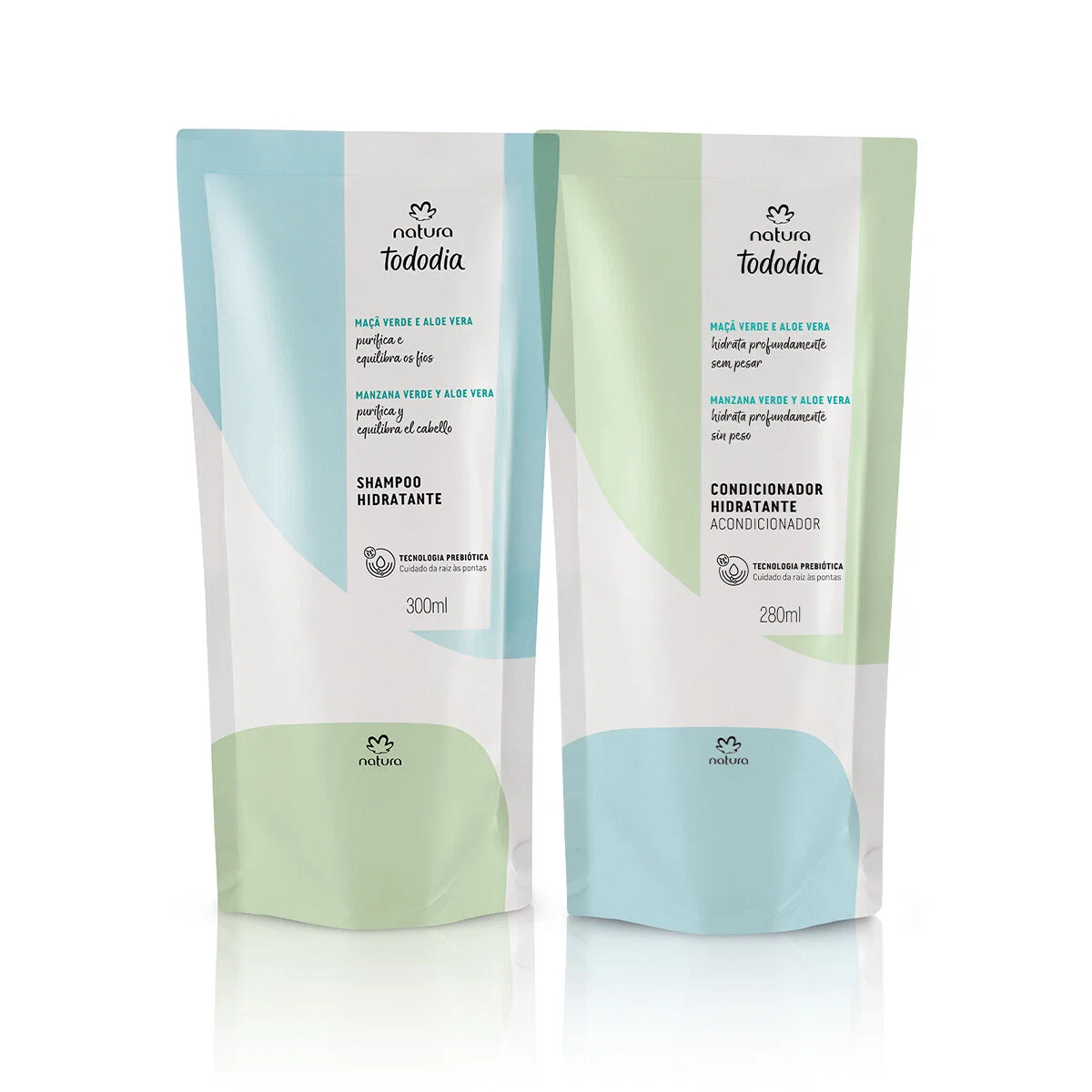 Kit Refil Detox Tododia Chá de Hortelã e Gengibre Shampoo + Condicionador 2 produtos