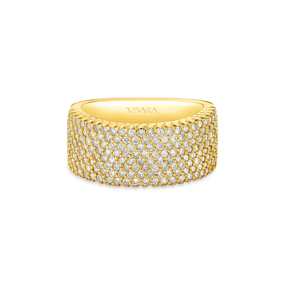 Anel Lumiere em Ouro Amarelo 18k com Diamantes — imagem 1
