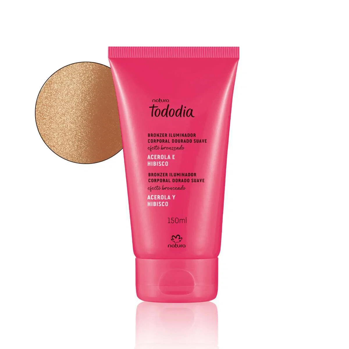 Bronzer Iluminador Corporal Tododia Acerola e Hibisco 150 ml