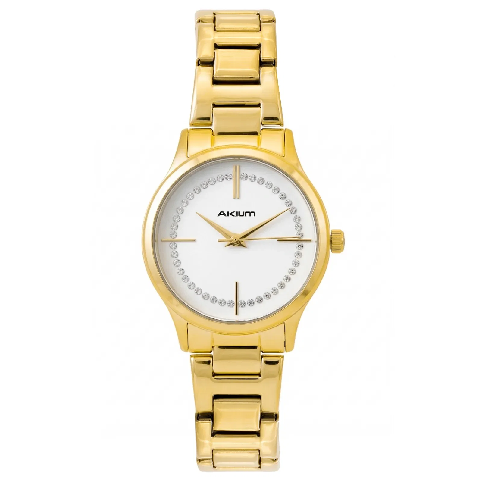 Relógio Akium Feminino em Aço Dourado