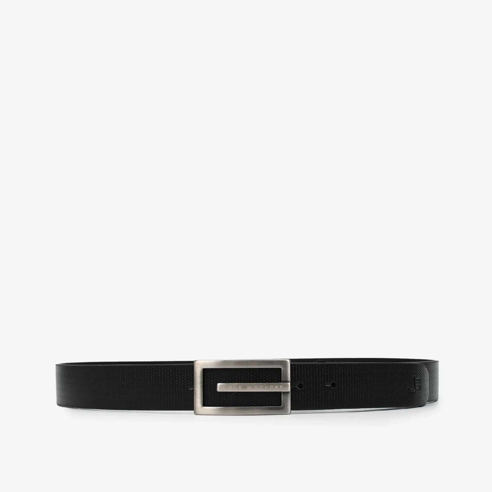 Cinto Masculino Preto Grafite Couro — imagem 1