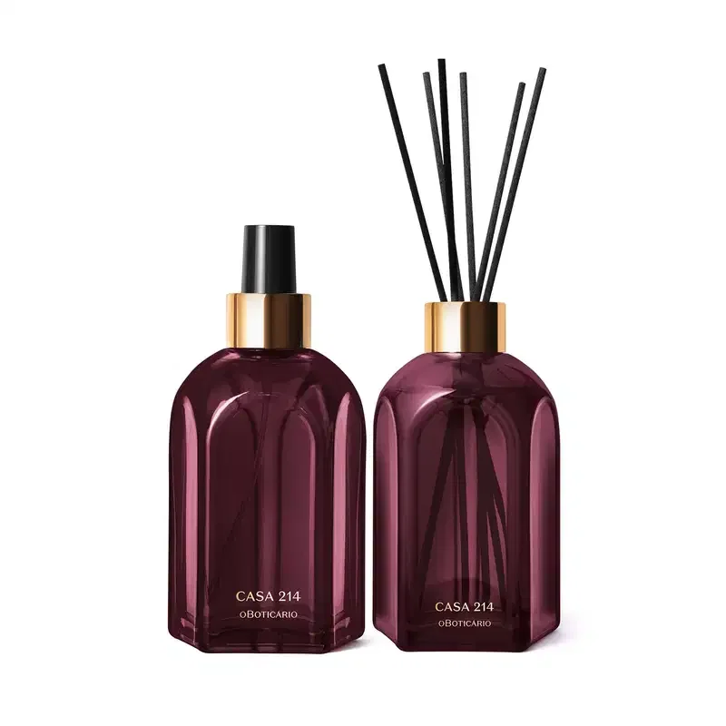 Combo Casa 214 Figo Magnífico: Aromatizador em Spray 250ml + Difusor de Varetas 250ml