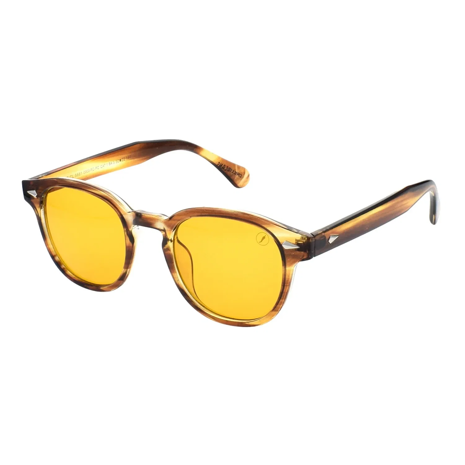Óculos de Sol Unissex Chilli Beans Trend Redondo Amarelo