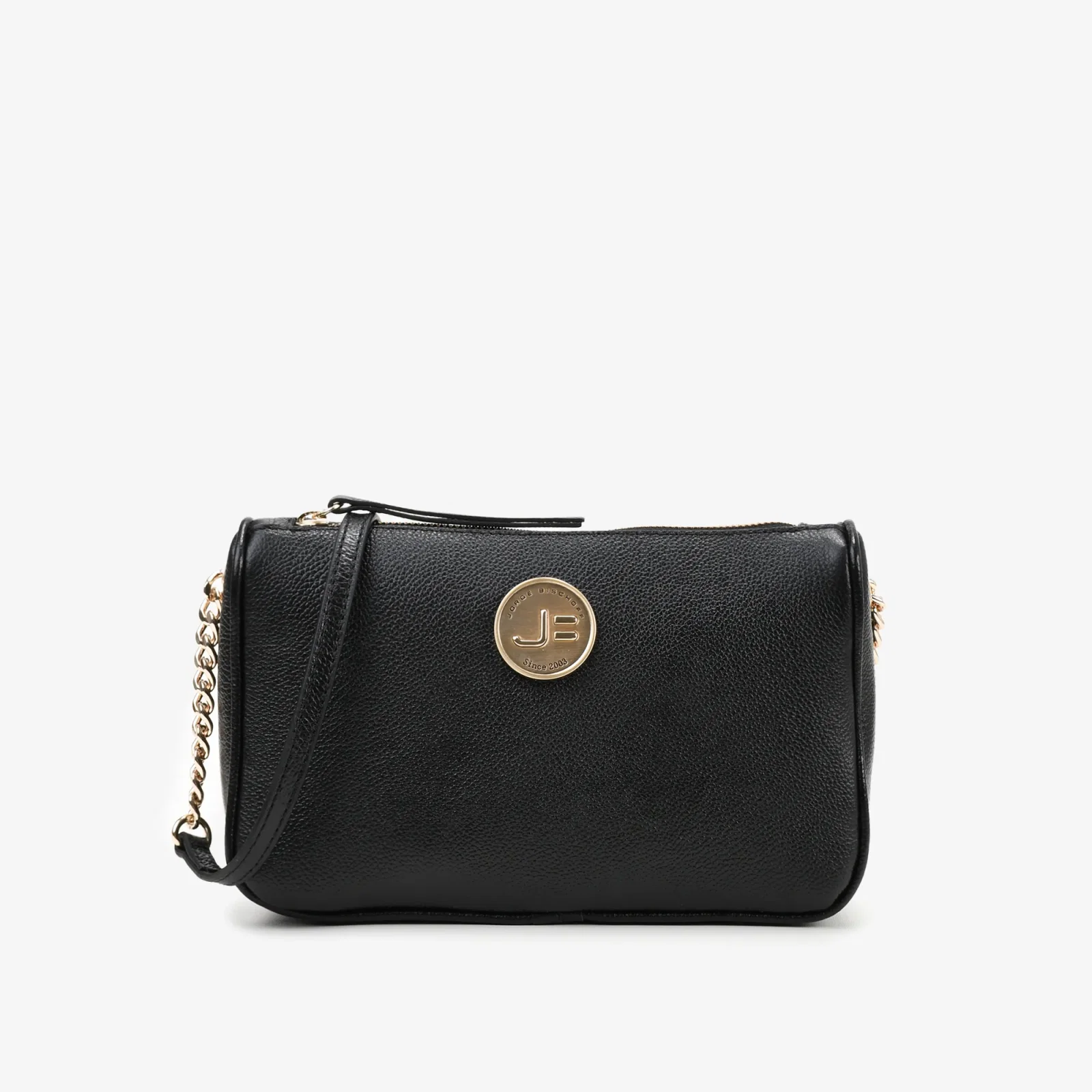 Bolsa Transversal Preto Couro