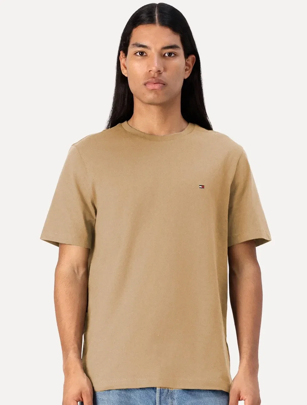Camiseta Tommy Hilfiger Masculina Essential Cotton Cáqui — imagem 1