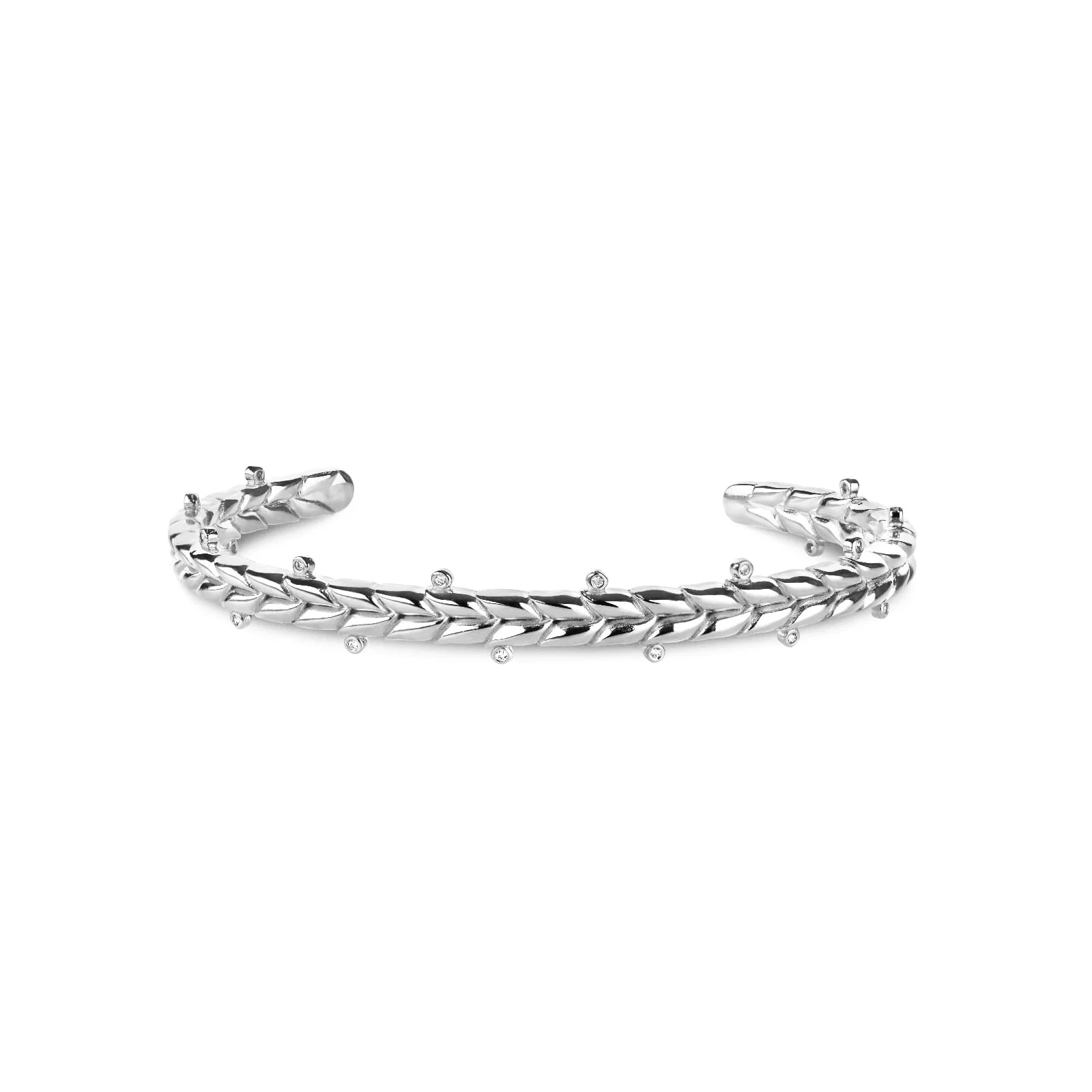 Pulseira Life Folhas em Prata 925