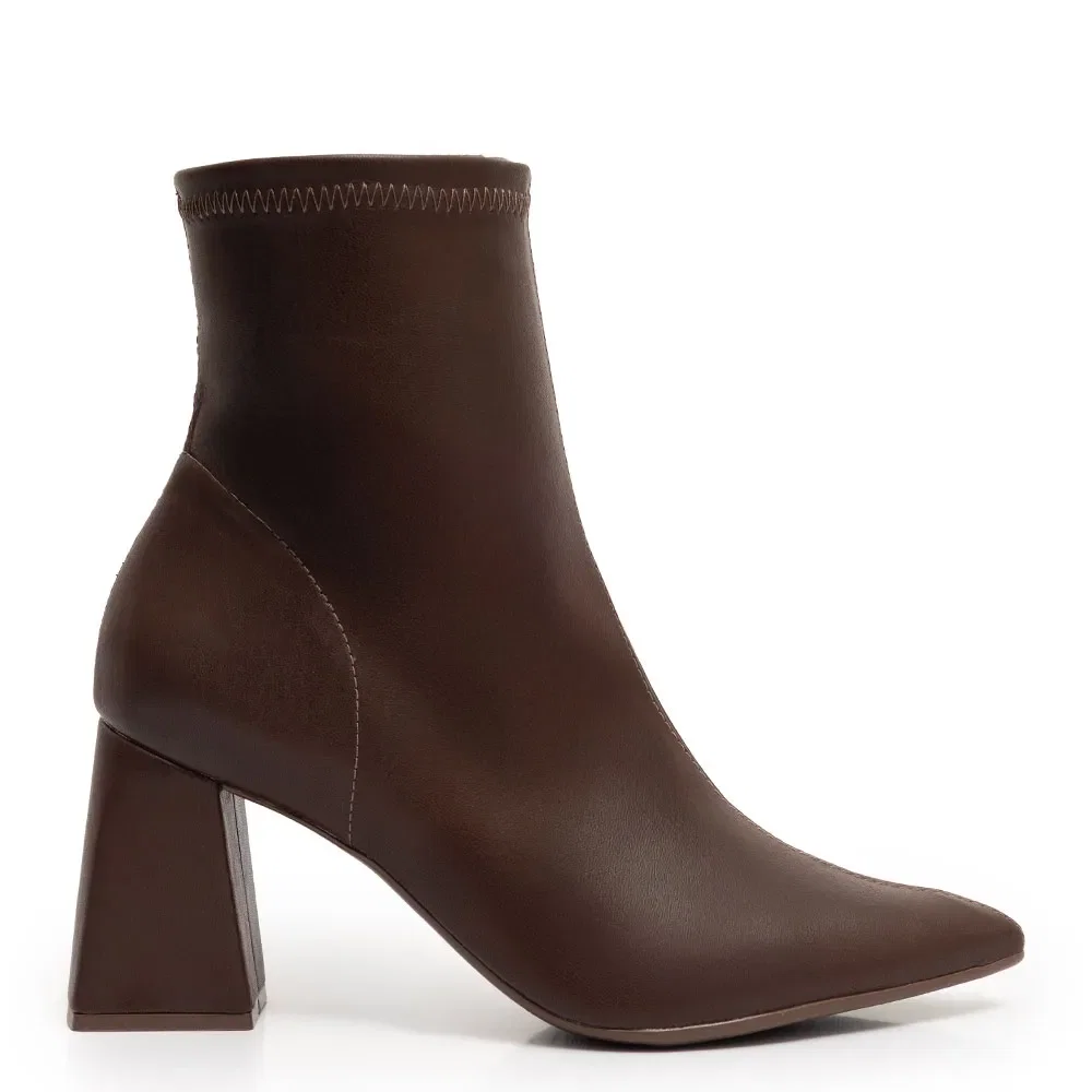 Ankle Boot Marrom Calce Fácil