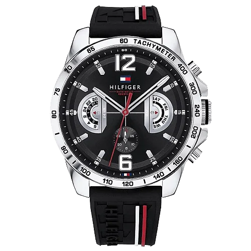 Relógio Tommy Hilfiger Masculino Borracha Preta 1791473