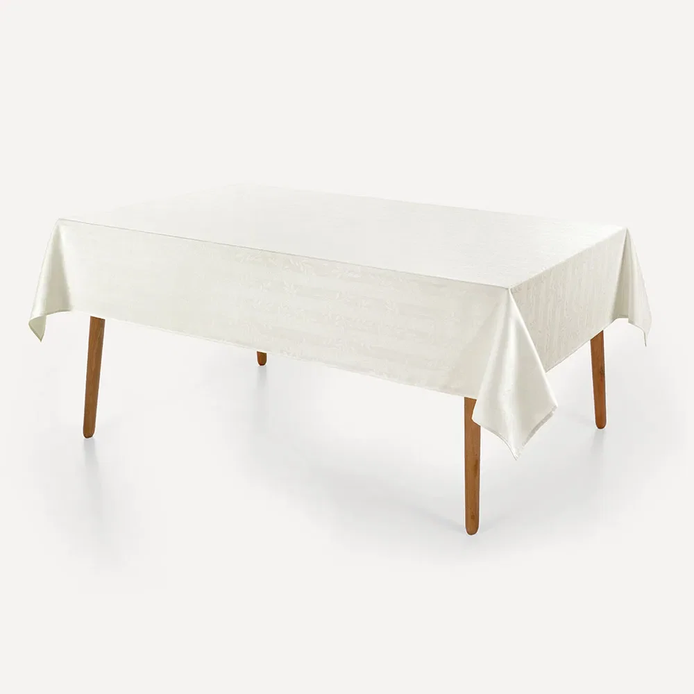 Toalha de Mesa Retangular 10 Lugares Serena Branco — imagem 1