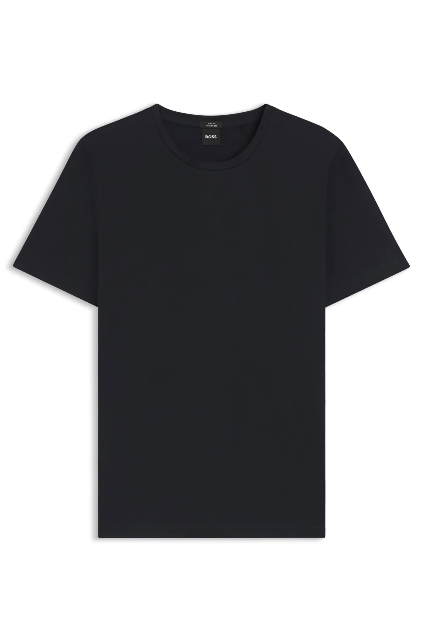 Camiseta De Mangas Curtas Slim Fit Em Algodão Mercerizado — imagem 1