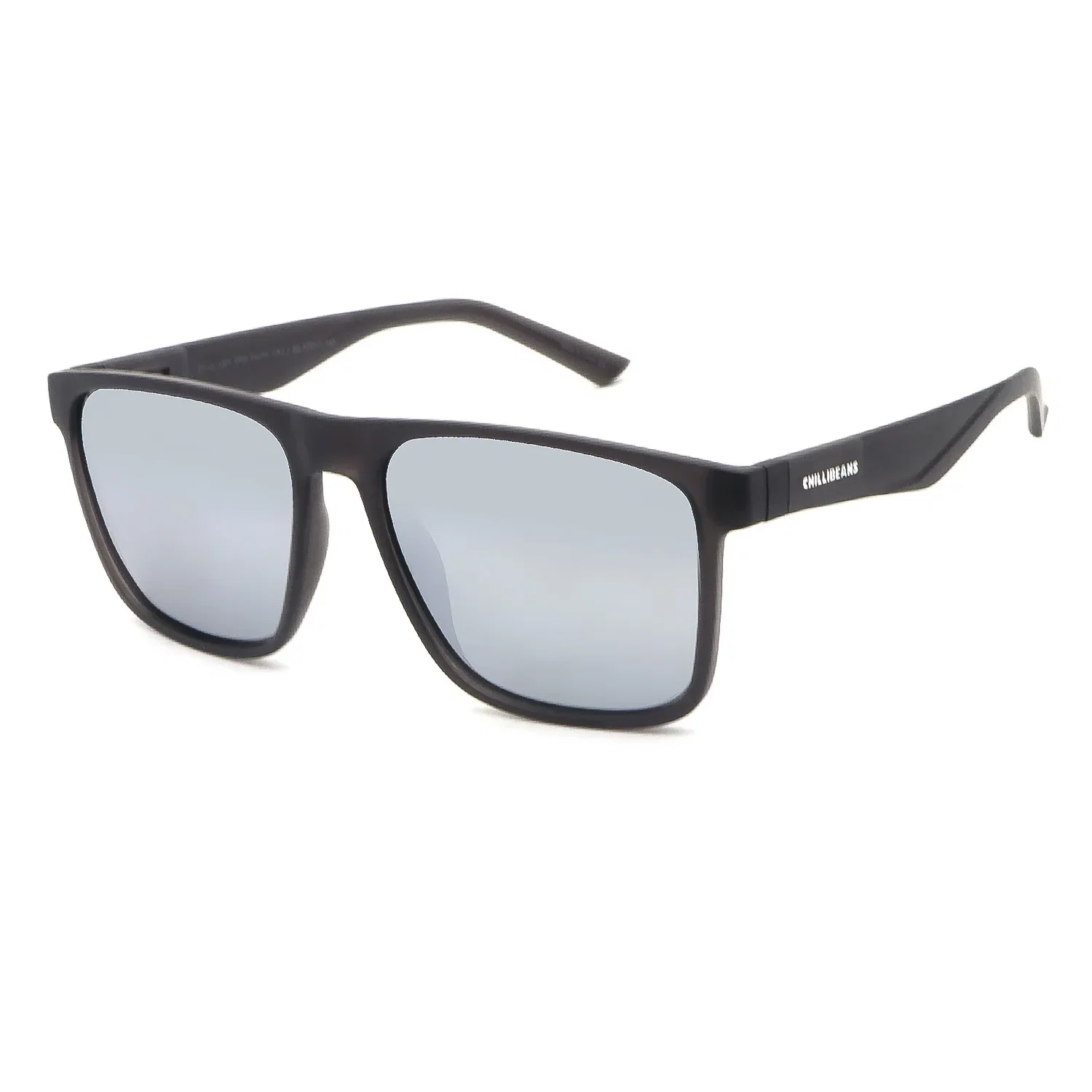 Óculos de Sol Masculino Chilli Beans Quadrado Polarizado Prata — imagem 1