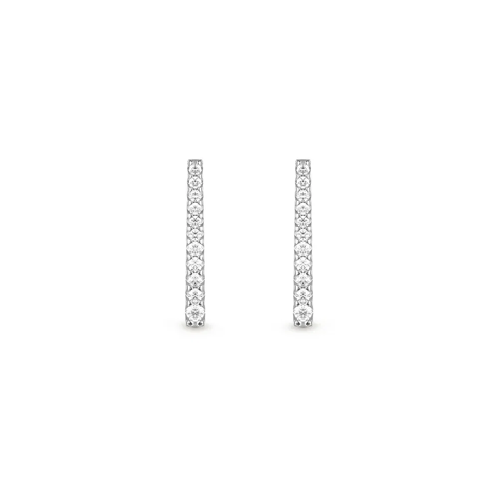 Brinco Arpege em Ouro Branco 18k com Diamantes