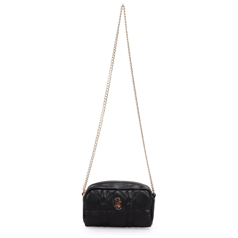 Bolsa Transversal Pequena Matelasse Com Alca Corrente