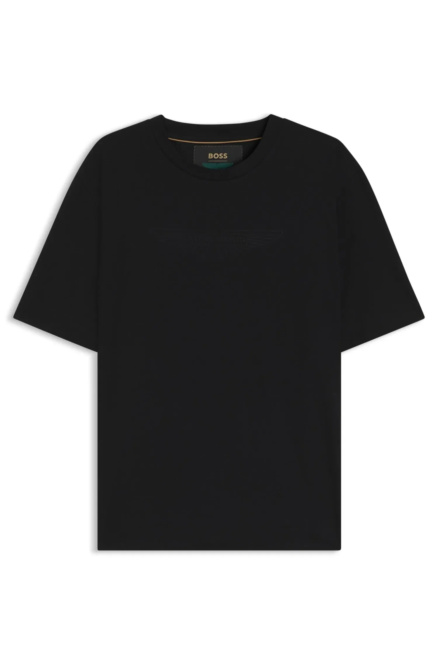 Camiseta BOSS X Aston Martin Com Logo Em Relevo