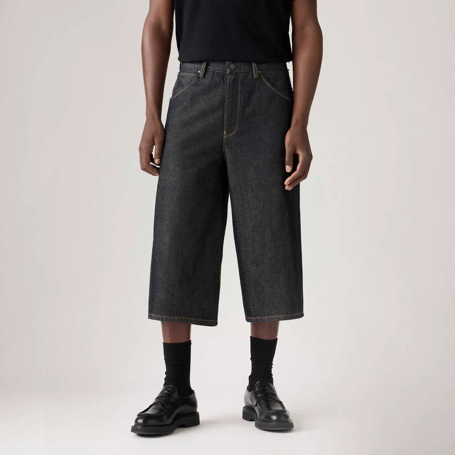 Calça Jeans Levi's® Twisted Baggy Capri Lavagem Escura