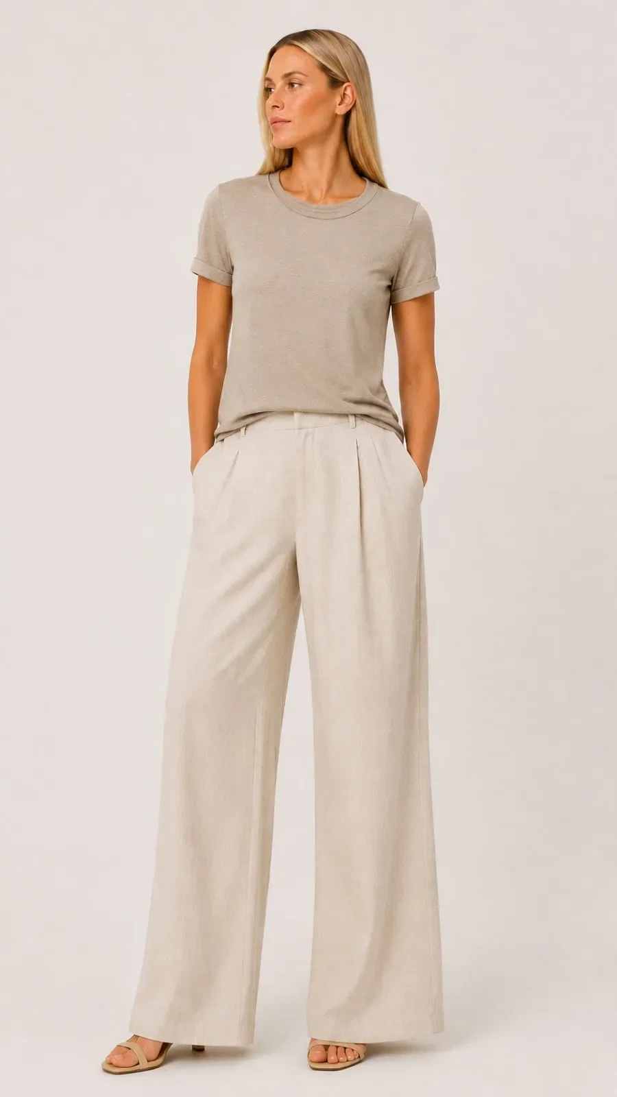 Blusa Decote Canoa - Caqui