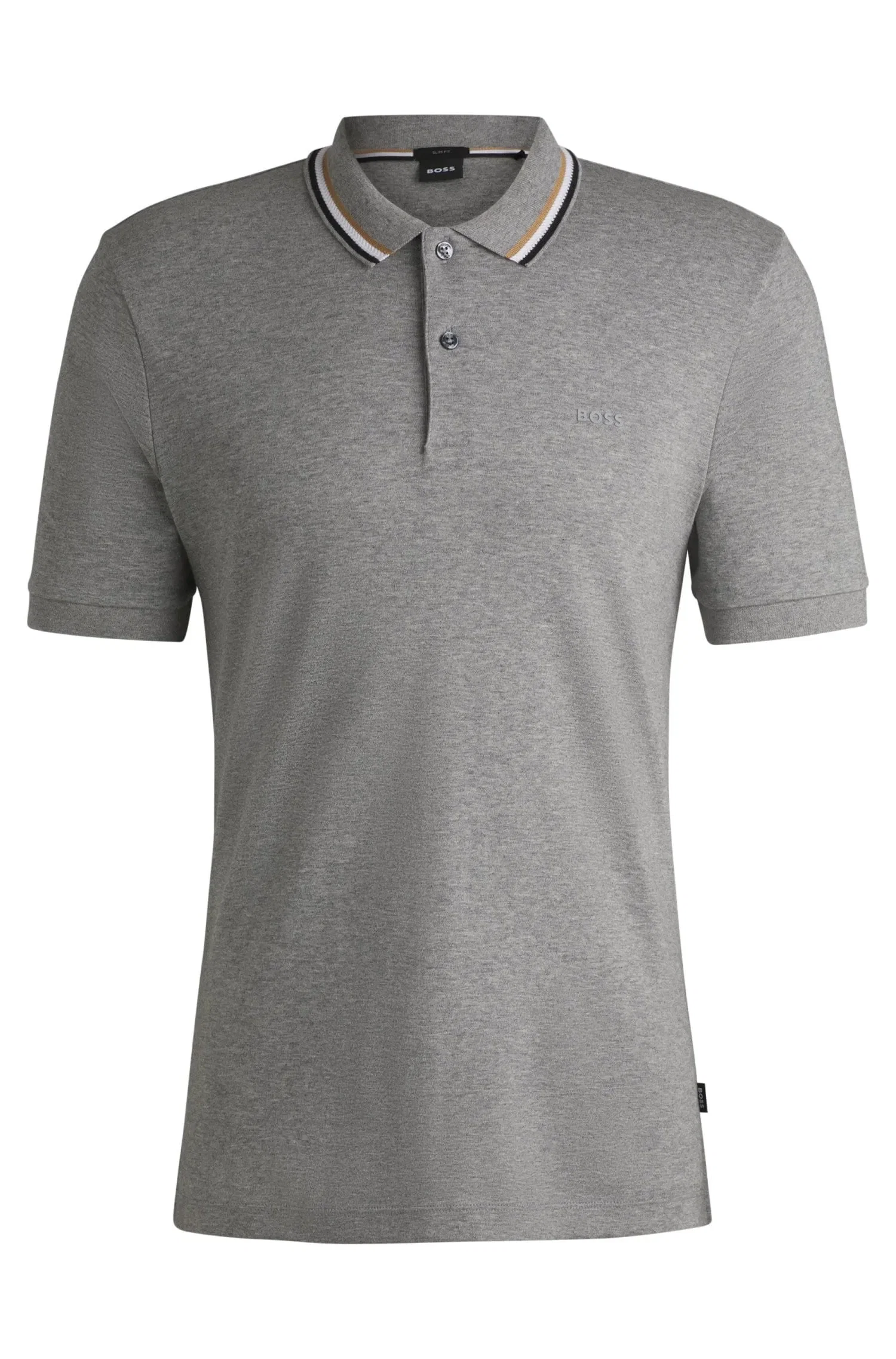 Polo Slim Fit Em Algodão