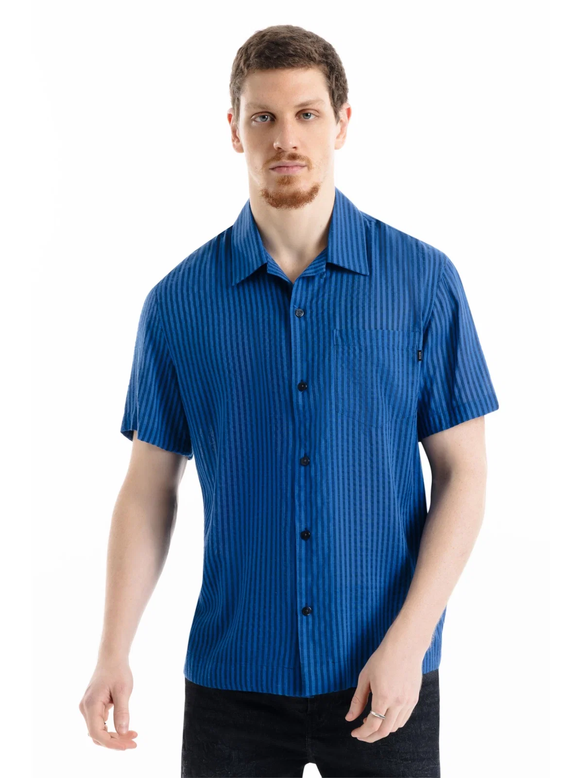 Camisa Visco Blend American Azul Bic