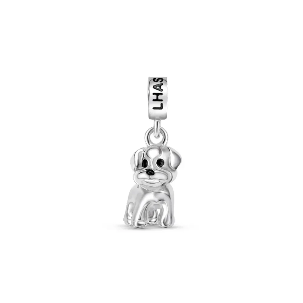 Pingente Life Animal Lhasa Apso em Prata 925 com Esmalte — imagem 1