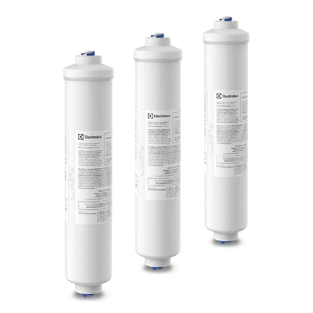 Kit Filtro de Água Externo para Geladeira Side By Side Electrolux (3 unidades) — imagem 1