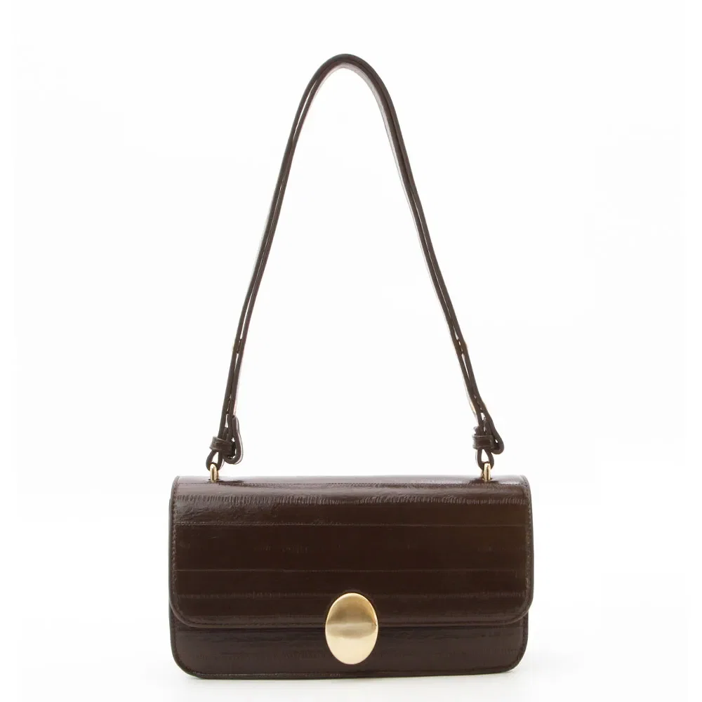 Bolsa Baguete Enfeite Café