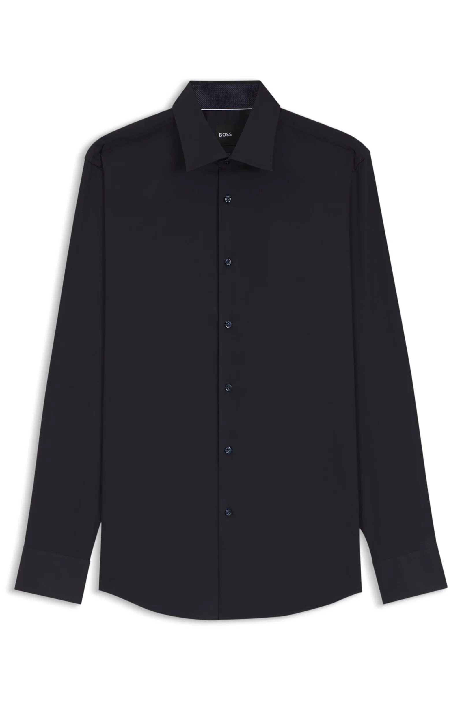 Camisa Slim Fit Em Popelina De Algodão — imagem 1