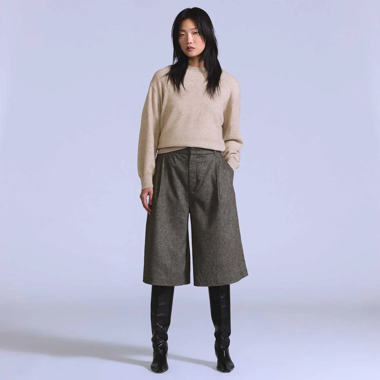 Shorts Levi's® Blue Tab Wideleg Marrom Claro — imagem 1