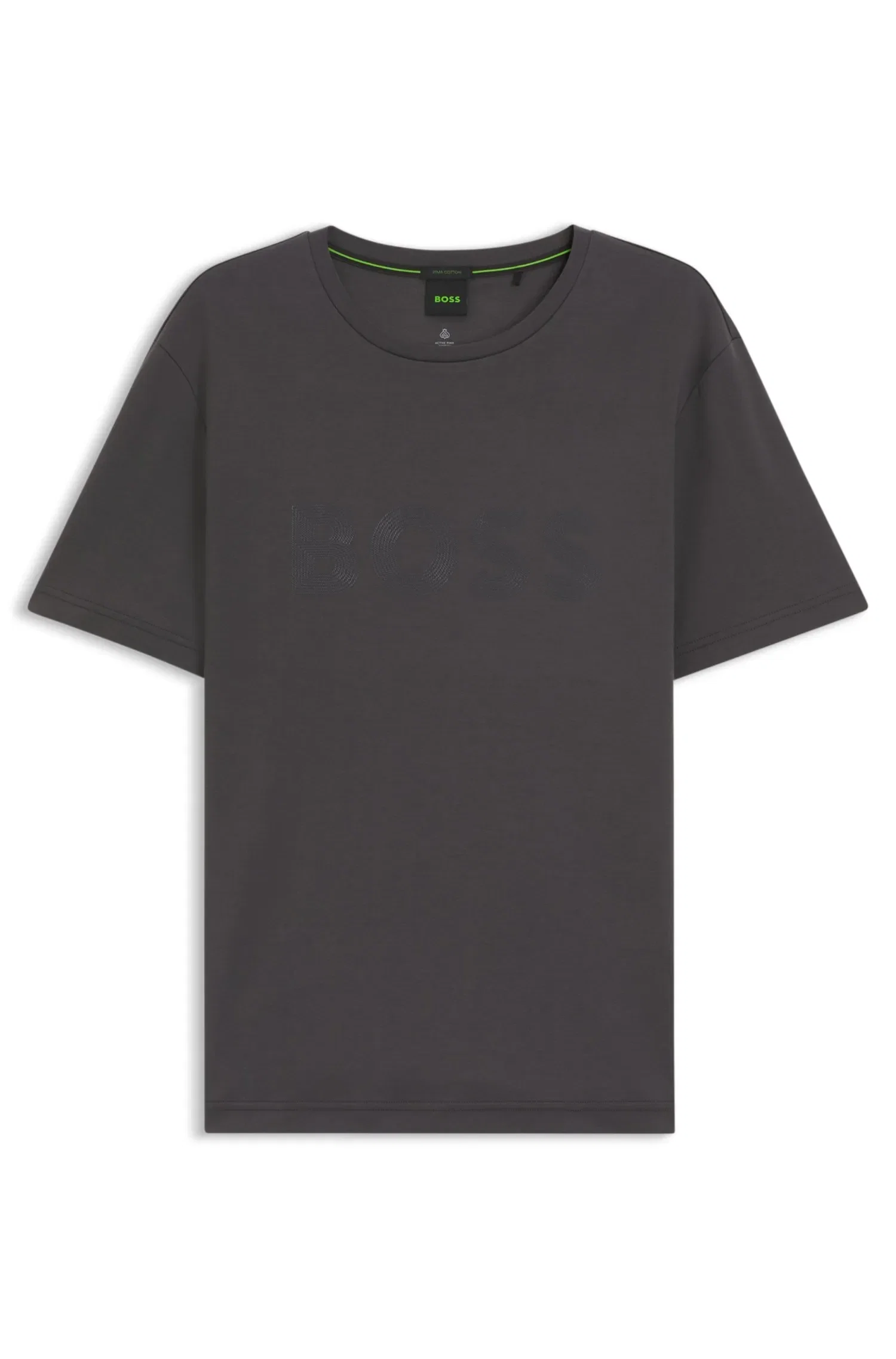 Camiseta De Algodão Pima Com Logo Brilhante — imagem 1