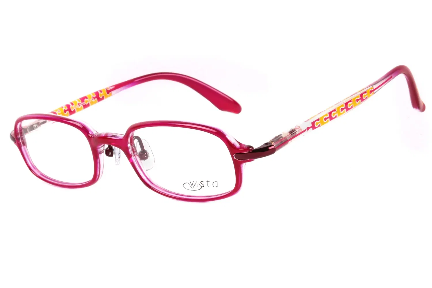 Armação Para Óculos de Grau Infantil Feminino Chilli Beans Quadrado Rosa — imagem 1