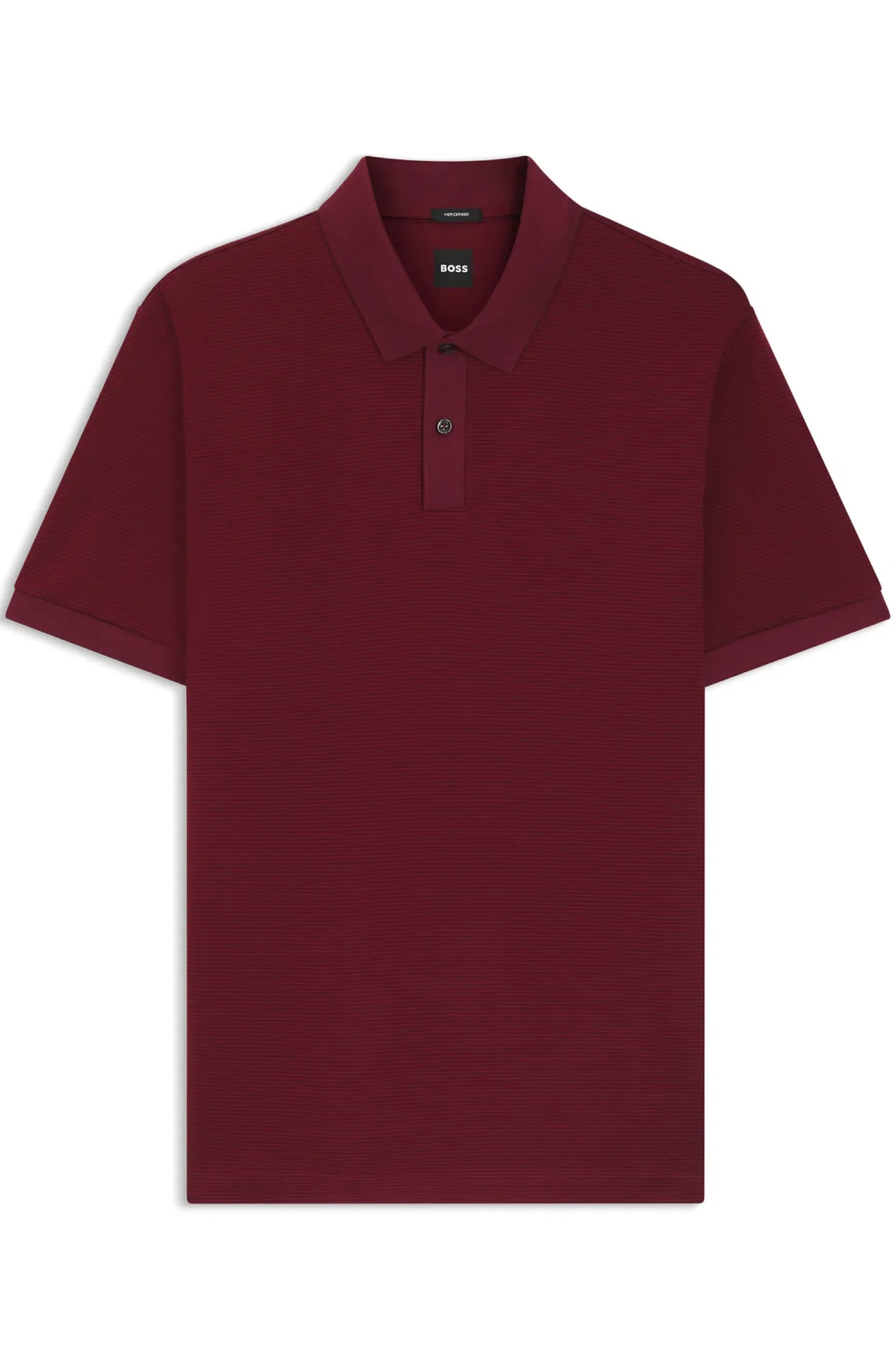 Polo Em Algodão Mercerizado Com Micropadrão