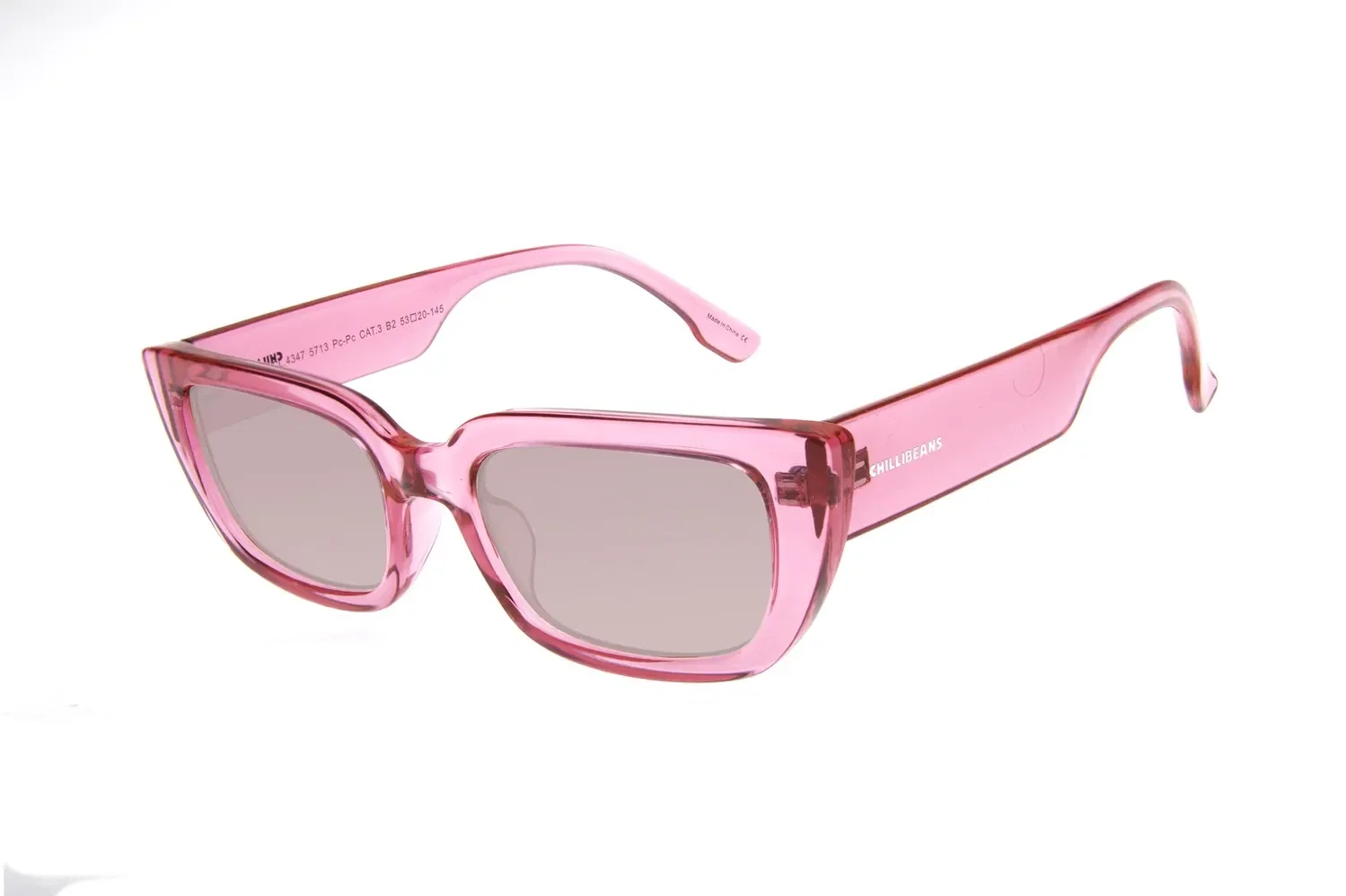 Óculos de Sol Feminino Chilli Beans Quadrado Rosa — imagem 1