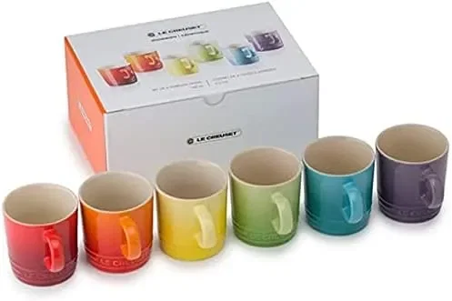 6 Canecas Espresso Gift Collection em Cerâmica 100ml cada Le Creuset